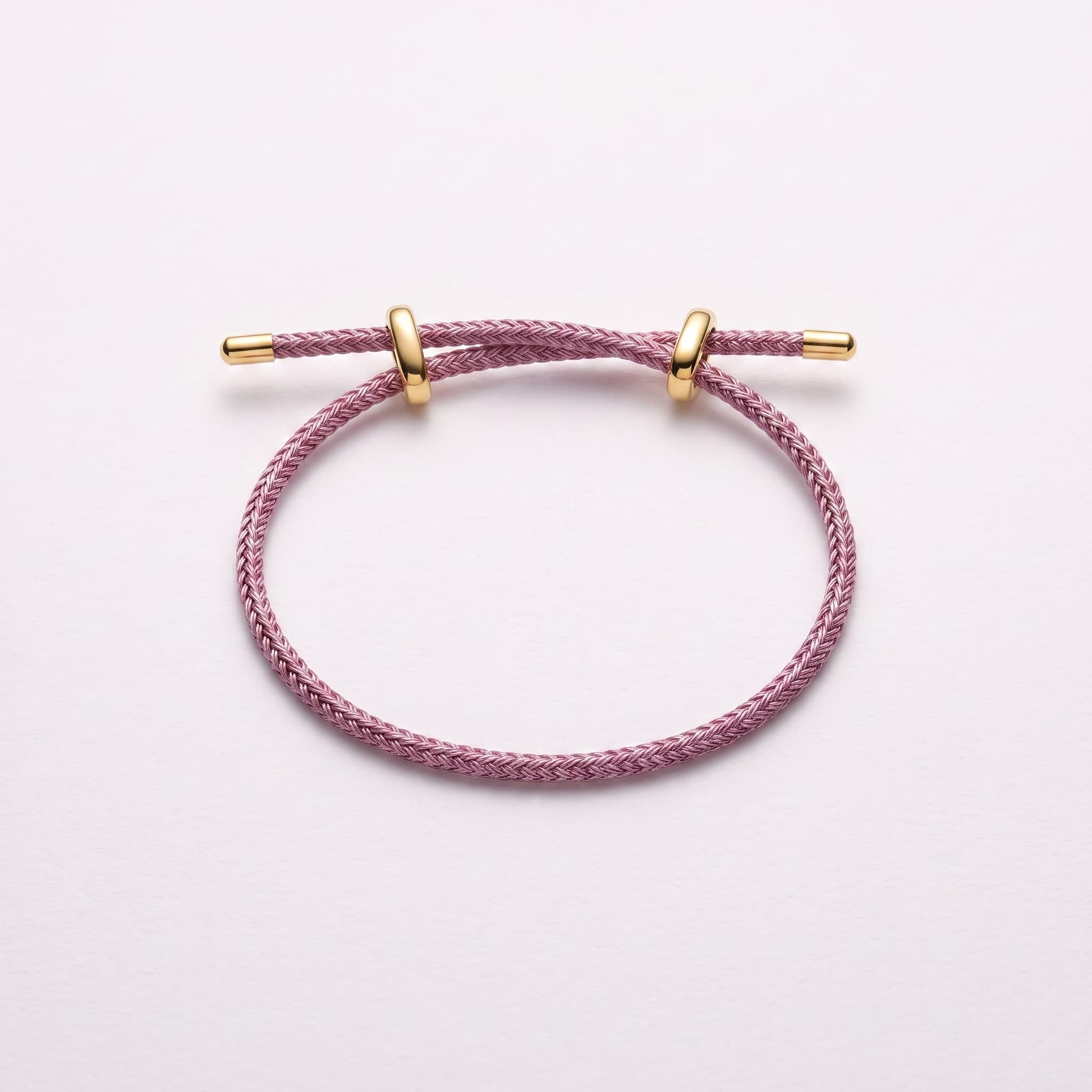 pink cord adjustable bracelet