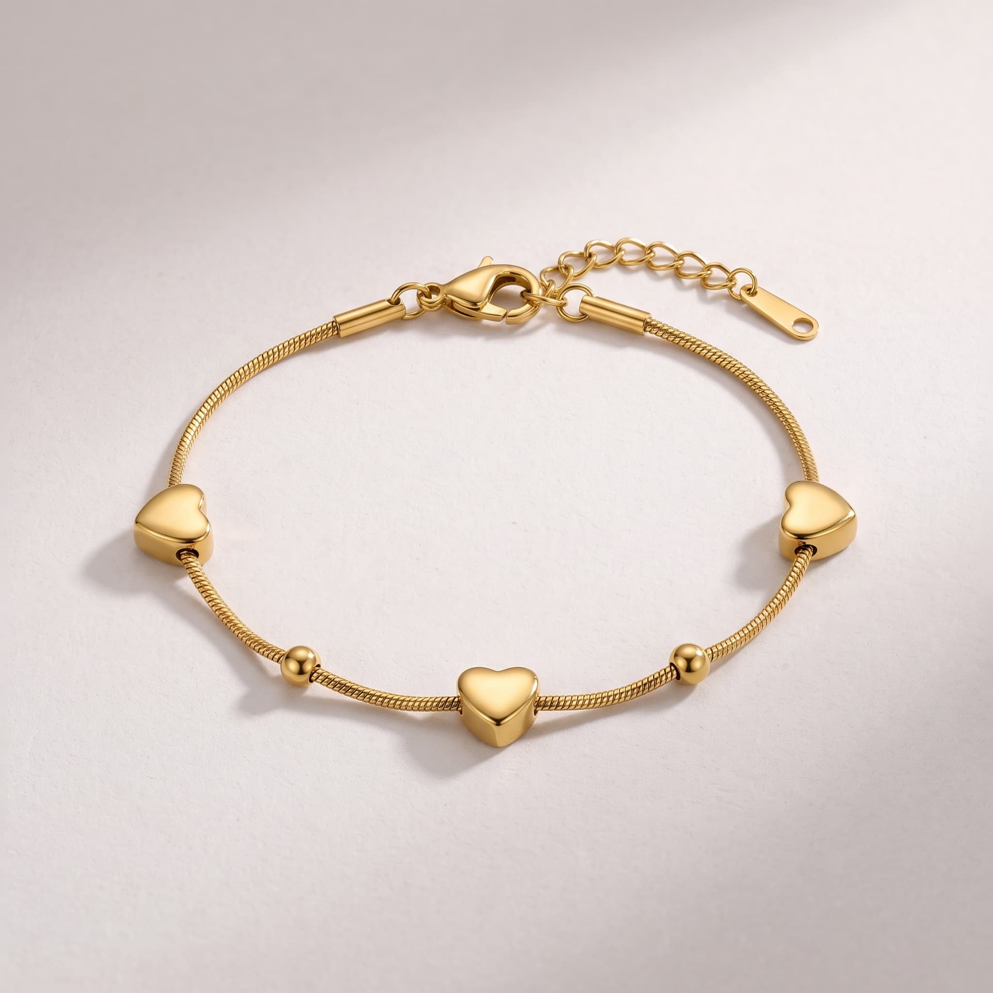 little heart gold bracelet