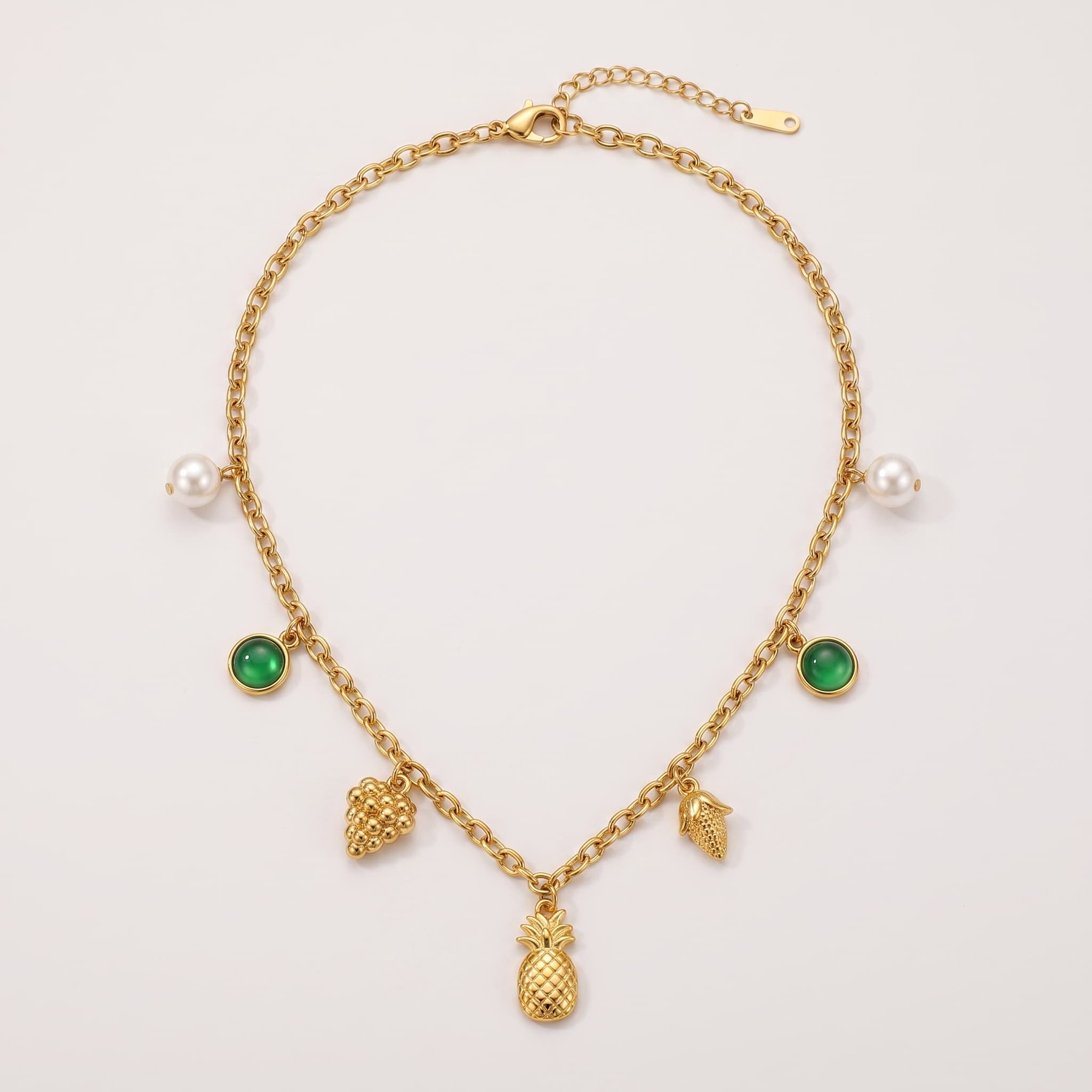 fruit salad charm necklace