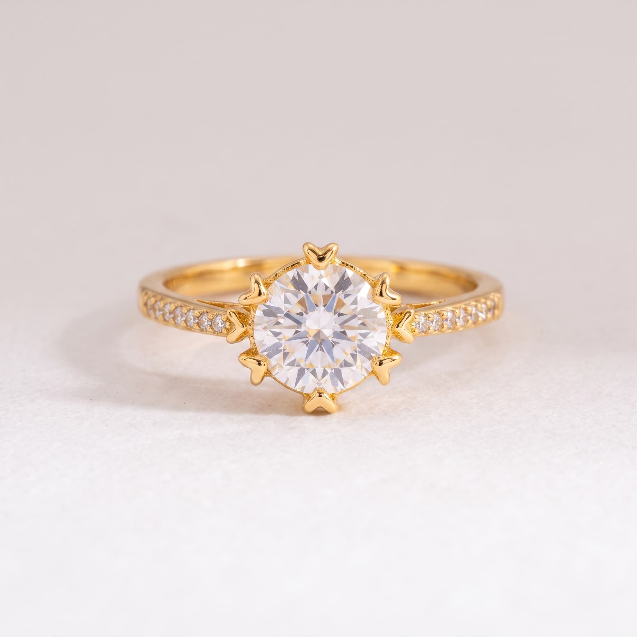 dainty crystal sunshine ring