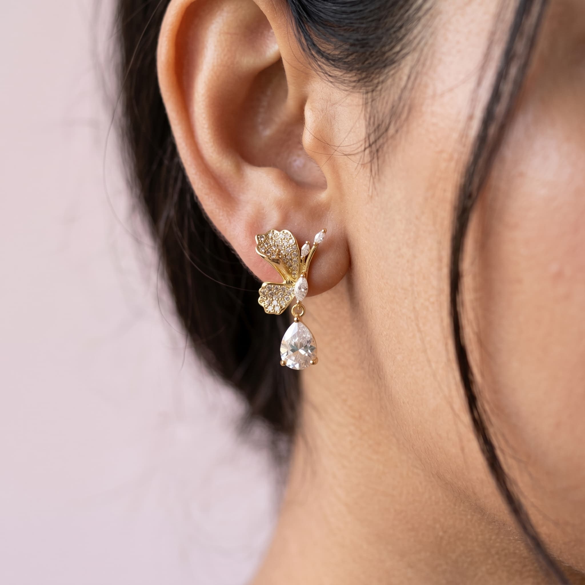 fluttery crystal butterfly drops