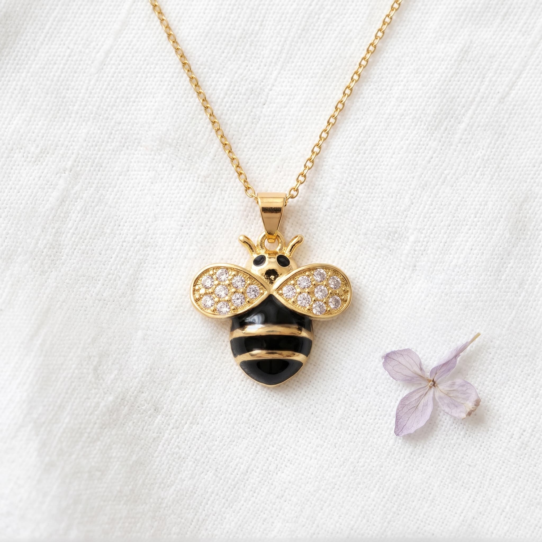 little golden bee pendant