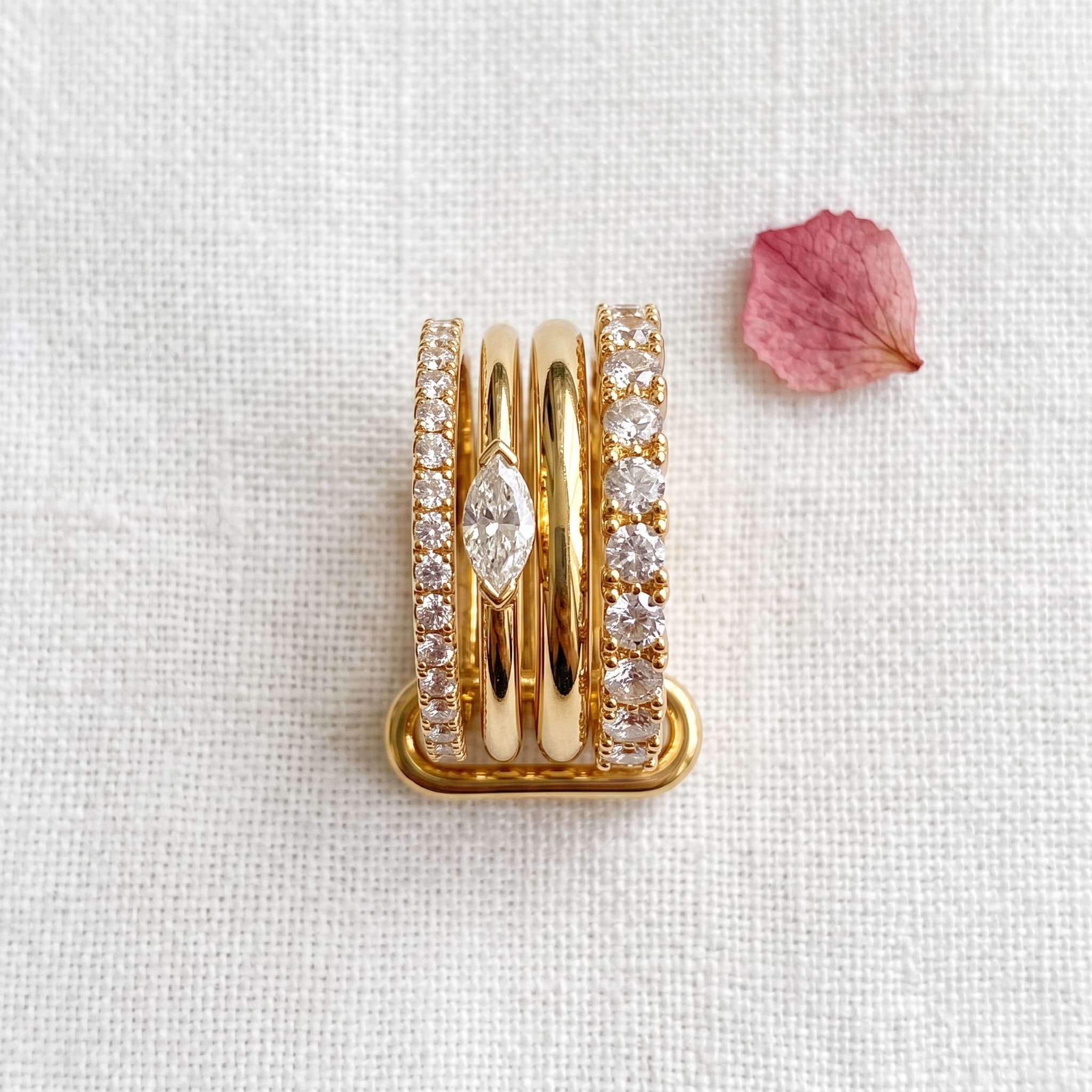 golden quatro stackable rings