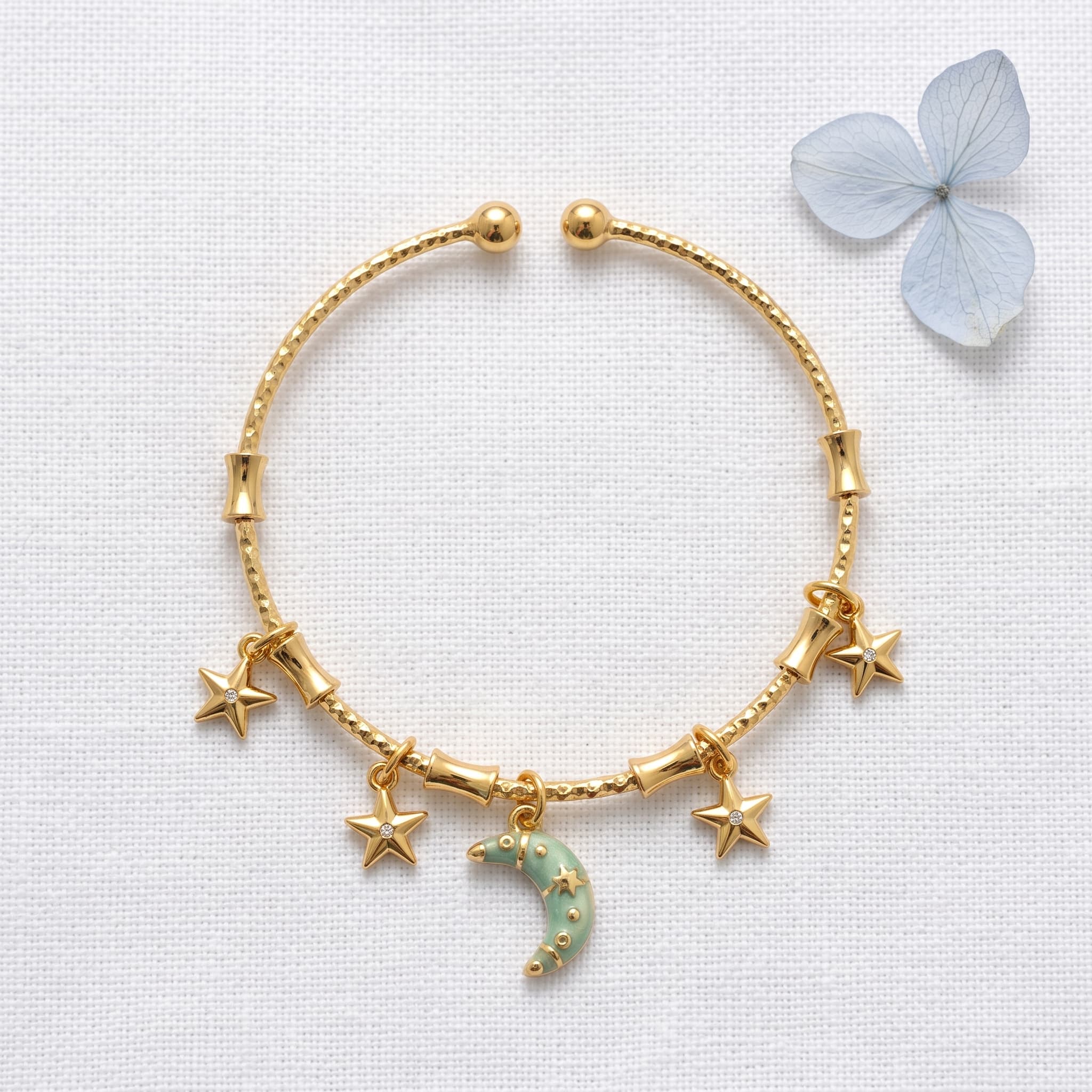 moon and stars charm bracelet