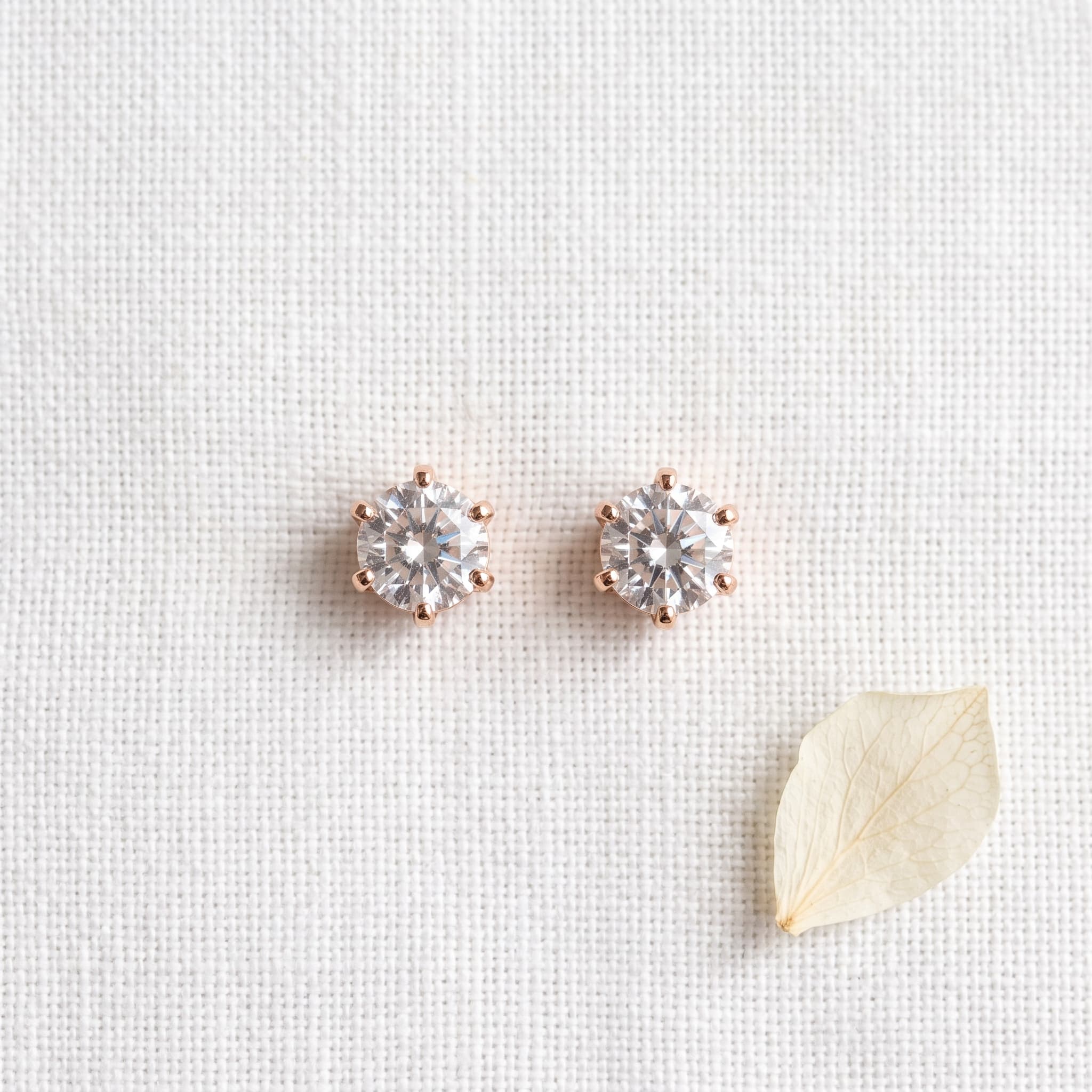 classic everyday crystal studs