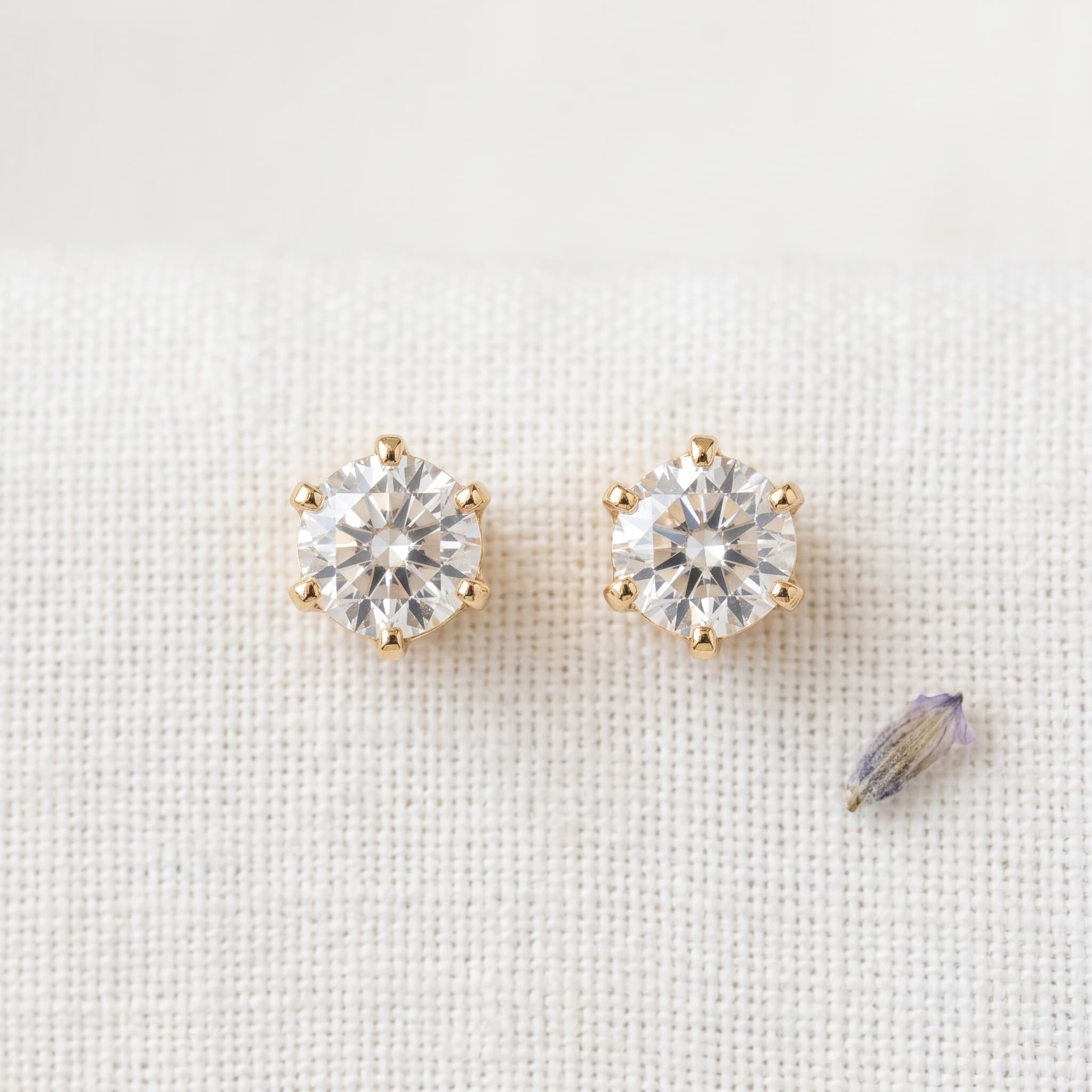 classic everyday diamond studs