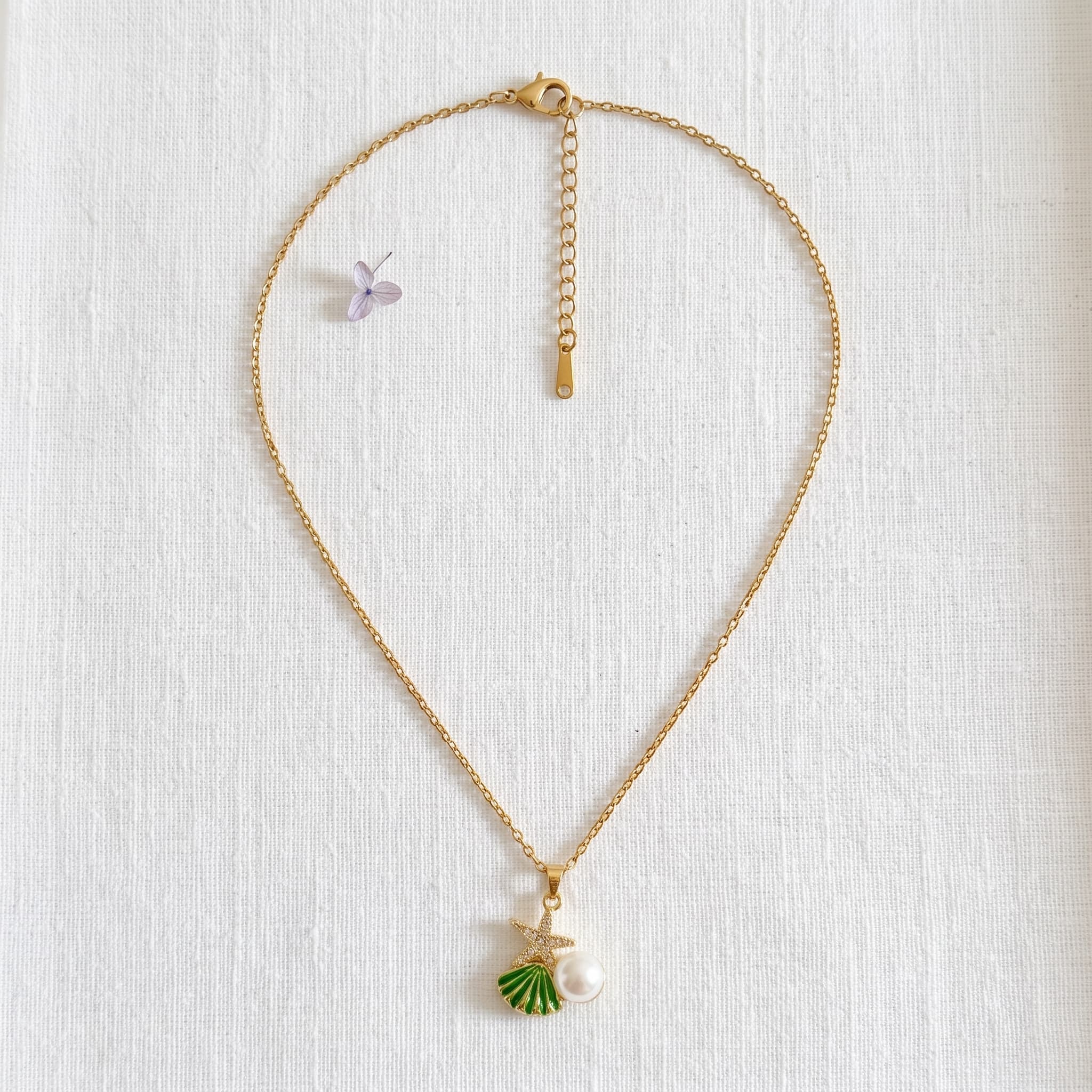 coastal charm pendant necklace