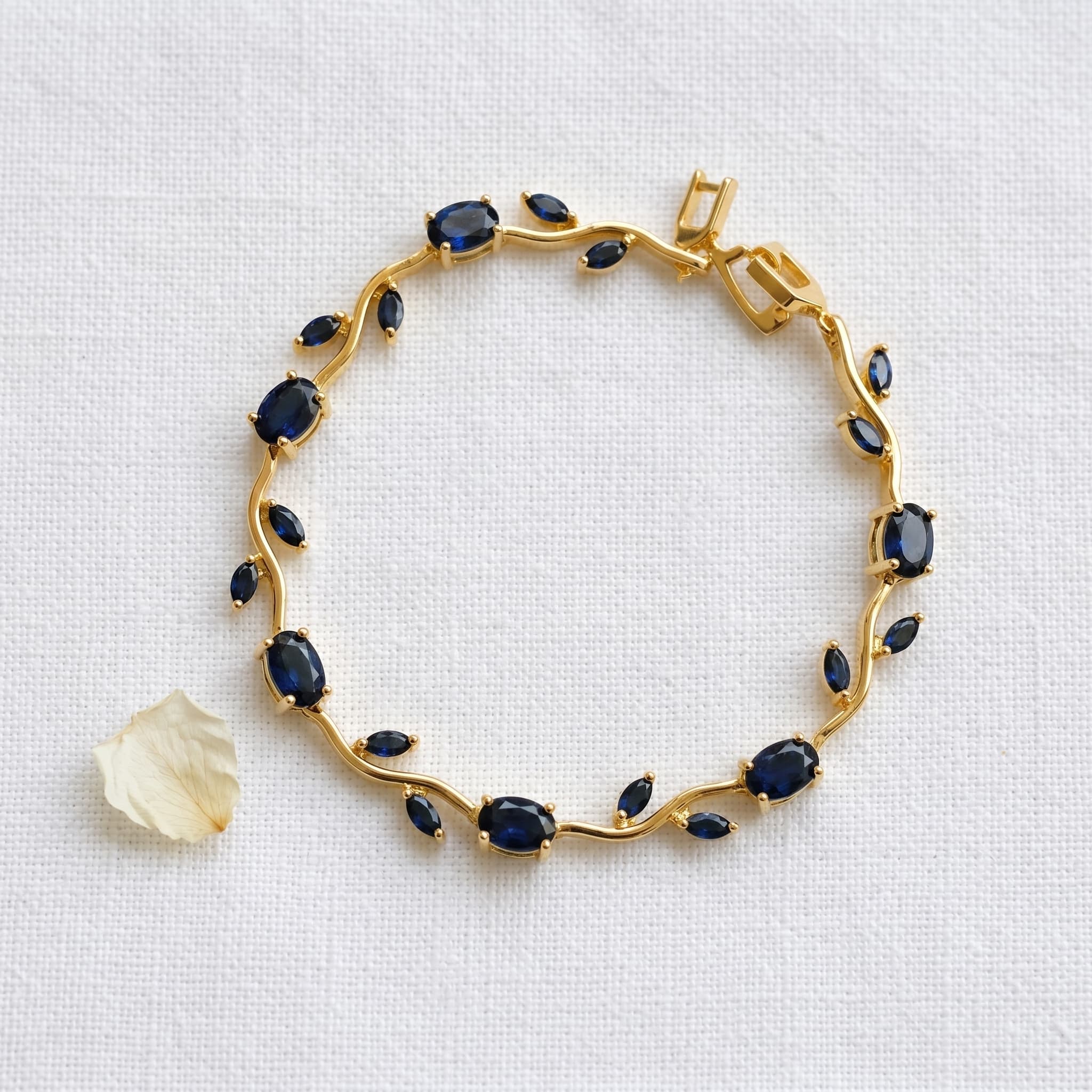 blue vine charm bracelet