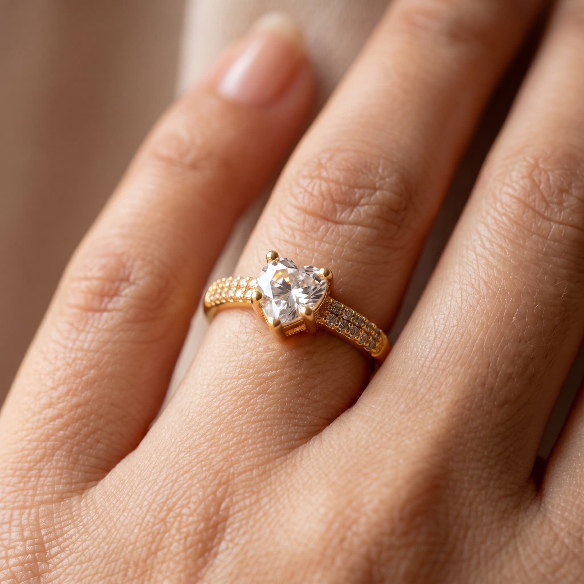 everyday sparkle adjustable ring
