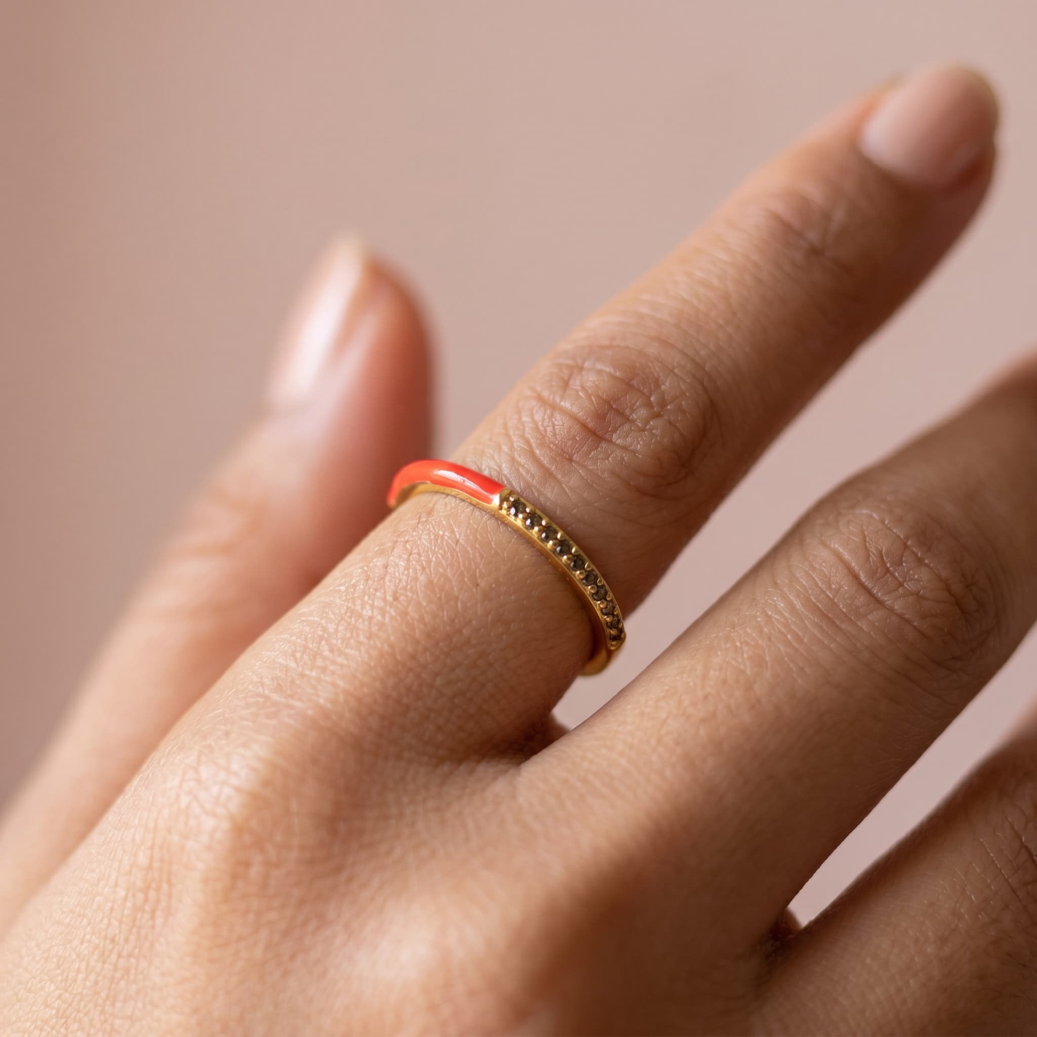 red pop adjustable ring